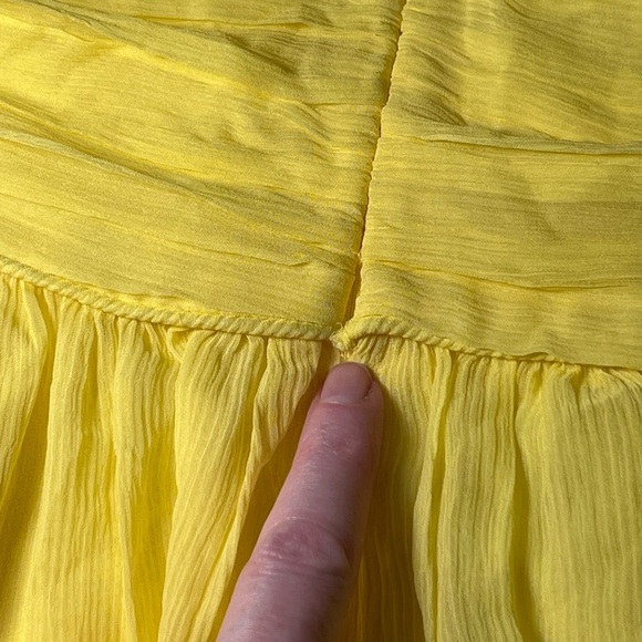 Banana Republic Silk Chiffon Babydoll Party Mini Dress Empire Waist, size 12 - Picture 16 of 16